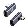 Right Angle USB C Adapter 90 Degree Low Profile Type C Male To Female Extender Support USB C 3.1 Charge Data Transfer