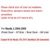 4 Stück Fensterdichtungsleisten für Mazda 3 2004-2009 Äußere Fensterglas-Dichtungsbänder Zierleisten für Vorder- und Hinterfenster Wasserdicht