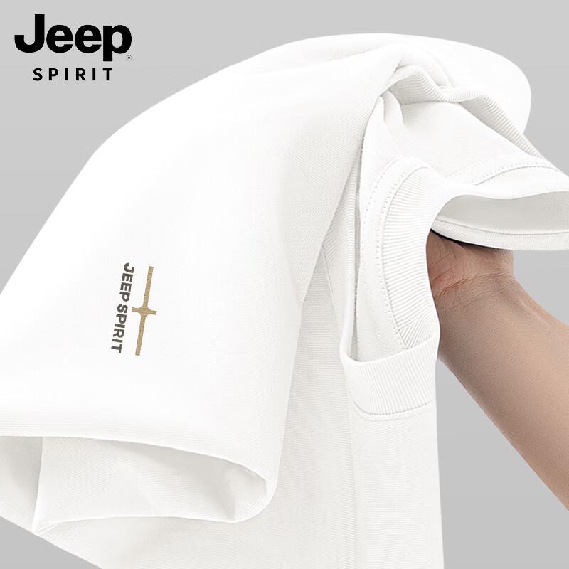 

JEEP SPIRIT Men s Pure Cotton Round Neck Short Sleeve T-Shirt L