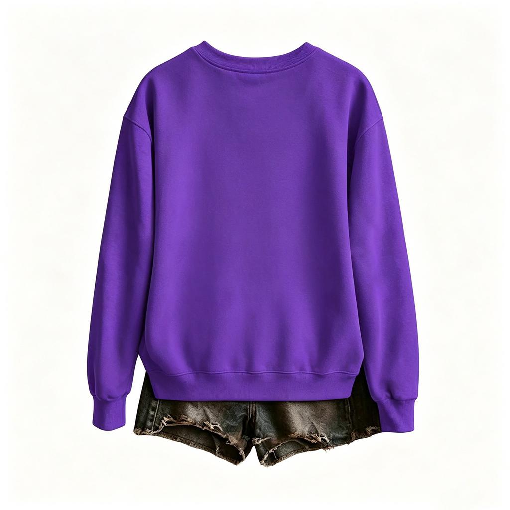 Women's Casual Halloween Print Neck Pullover Sweatshirt