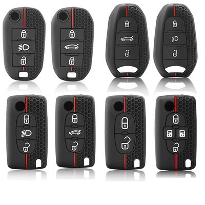 Silicone Car Key Case Protective Skin Cover for Peugeot 208 3008 5008 2008 DS5 DS6 DS3 for Citroen C5 X7 Smart Remote