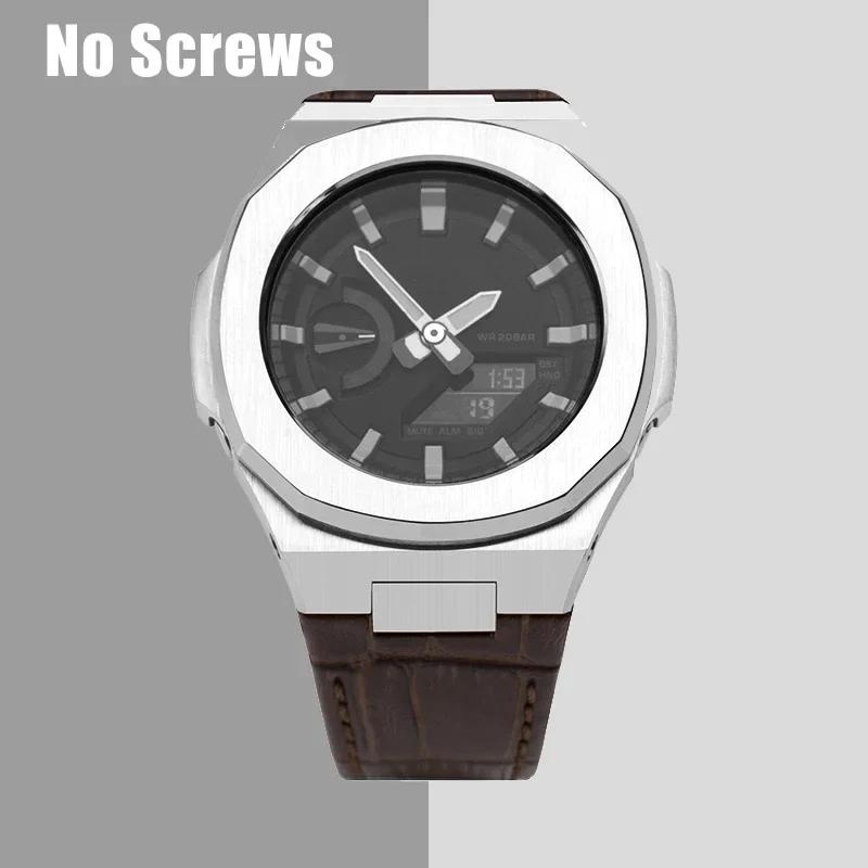

Розкішний Комплект для Модифікації Casioak GA2100 Nautilus Металевий Безель Мод Комплект Корпус з Нержавіючої Сталі Металевий Ремінець для GA 2110 Аксесуари