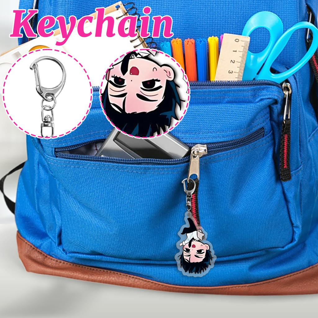 Acrylic Keychain Cartoon Character Shaped Pendant for Bags Accessories Anime Inspired Design Lightweight Durable Material