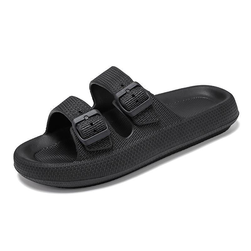 Men's Lightweight Outdoor Beach Slippers - Hole Design, Single Strap, Large Size Sandals
