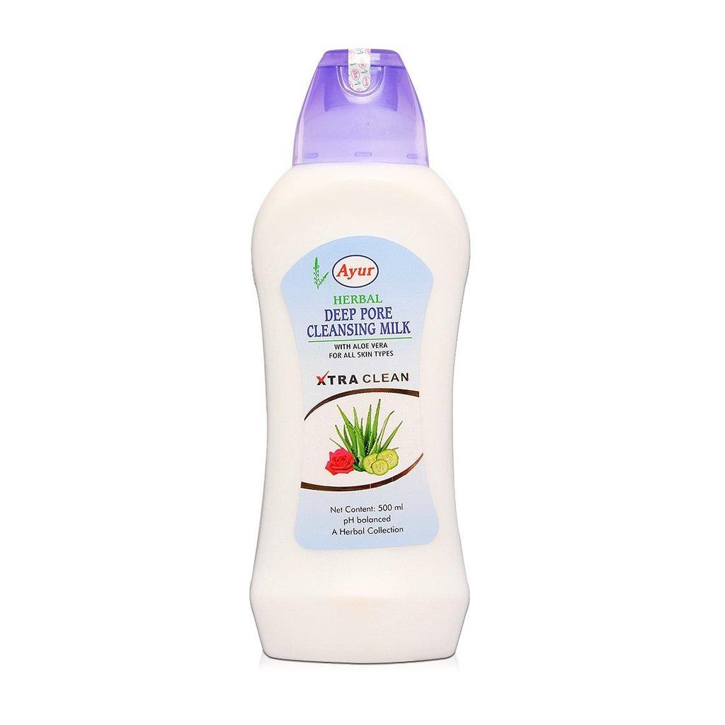 Очищающее молочко для лица (500 мл), Deep Pore Cleansing Milk, Ayur