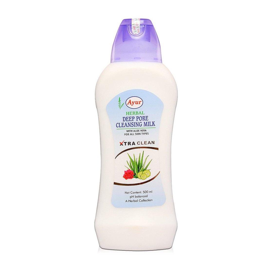 Очищающее молочко для лица (500 мл), Deep Pore Cleansing Milk, Ayur 25
