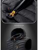 Men's Hooded Cotton-Padded Vest with Zipper Pockets for Autumn & Winter