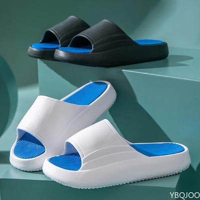 Sommer Herren Hausschuhe Modedesign Laufsteg EVA Geruchlos Dicke Sohle Pantoletten Pool Strand Flip Flops Herren Damen Indoor Badeschuhe