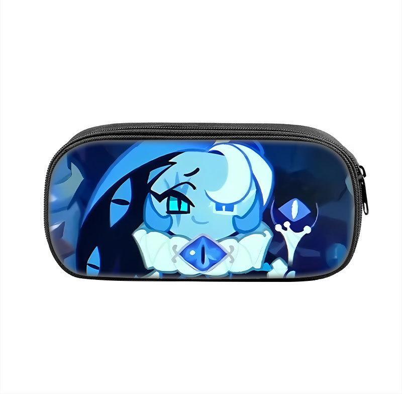 Shadow Milk Cookie Pen Case For Students Nylon Storage Organizer With Durable Material