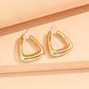 Exquisite High-End Metal Hoop and Stud Earrings with Niche Design