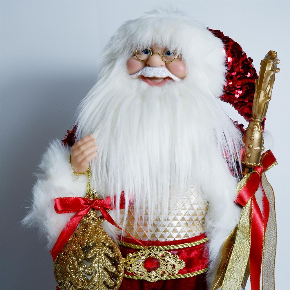 45CM Weihnachten Santa Claus Plüsch Puppen Spielzeug Hause Dekoration Ornamente Weihnachten Dekorationen Handgemachte Neujahr Dekor