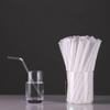 Food Grade 200 Disposable Straw Independent Packaging Transparent Tube Plastic Hose Straw