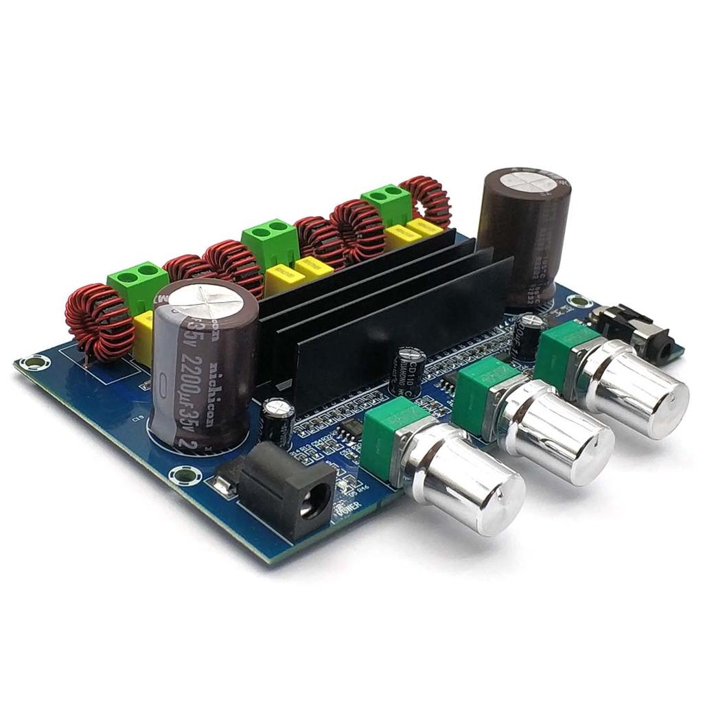 2*50W+100W Bluetooth 5.0 Dual TPA3116D2 Power Subwoofer Amplifier Board 2.1 Channel TPA3116 Audio Stereo Equalizer AUX Amp