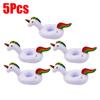 1-5 Stücke Schwimmender Becher Aufblasbarer Flamingo Getränkebecherhalter Pool Float Bar Untersetzer Schwimmhilfen Rosa Spielzeug Getränkehalter