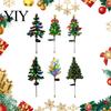 Energy Efficient Solar Yard Decor Powered Christmas Tree Lights, Outdoor Waterproof LED Artificial Tree, Winter Festive Patio Lighting 8 Modes