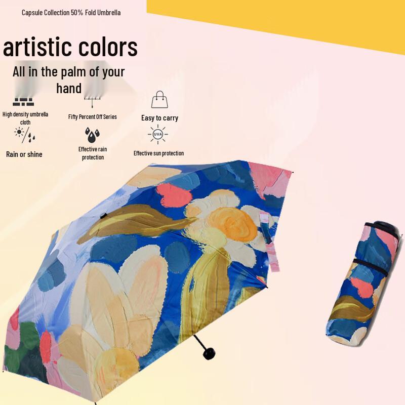 Time Rain Forest 3-Fold UV Protection Umbrella