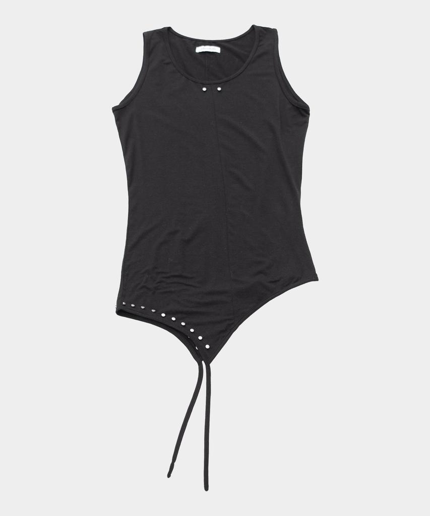 PLACE STUDIO Studded Asymmetrical Strap Soft Sleeveless Layered_3 Colors