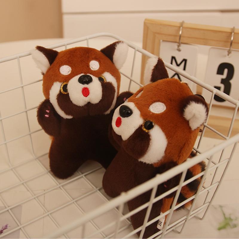 Cute Cartoon Raccoon Pendant Plush Toy Keychain Charm