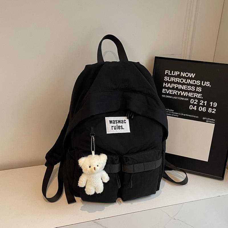 School bag female college student simple new spring and summer high school student backpack campus high value backpack