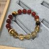 Nezha2Original Red Agate Yellow Tower Crystal Bracelet, New Popular Item on Xiaohongshu, Women's Bracelet Jewelry