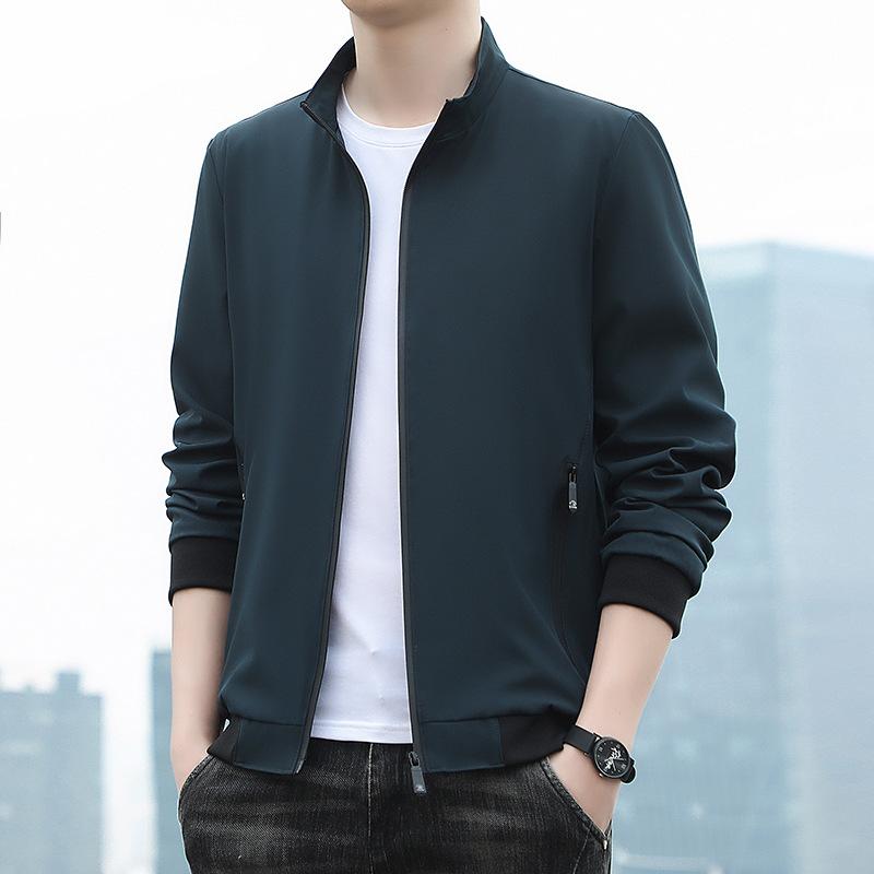 

Осень/Зима 2025 Новые куртки для молодых мужчин Ветрозащитные Модные куртки Стойка воротник Топы Мужская теплая рабочая одежда с плюшем 5XL