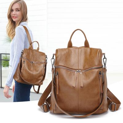 Weicher Rucksack, leichter Damen-Rucksack, Schaffell, lässig, wasserdicht, Reisetasche, Mutter-Kinder-Taschen