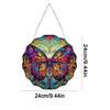 Stained Glass Animal Rhinestone Diamond Art Window Pendants Suncatcher Diamond Painting Art Pendant for Garden Window Decor