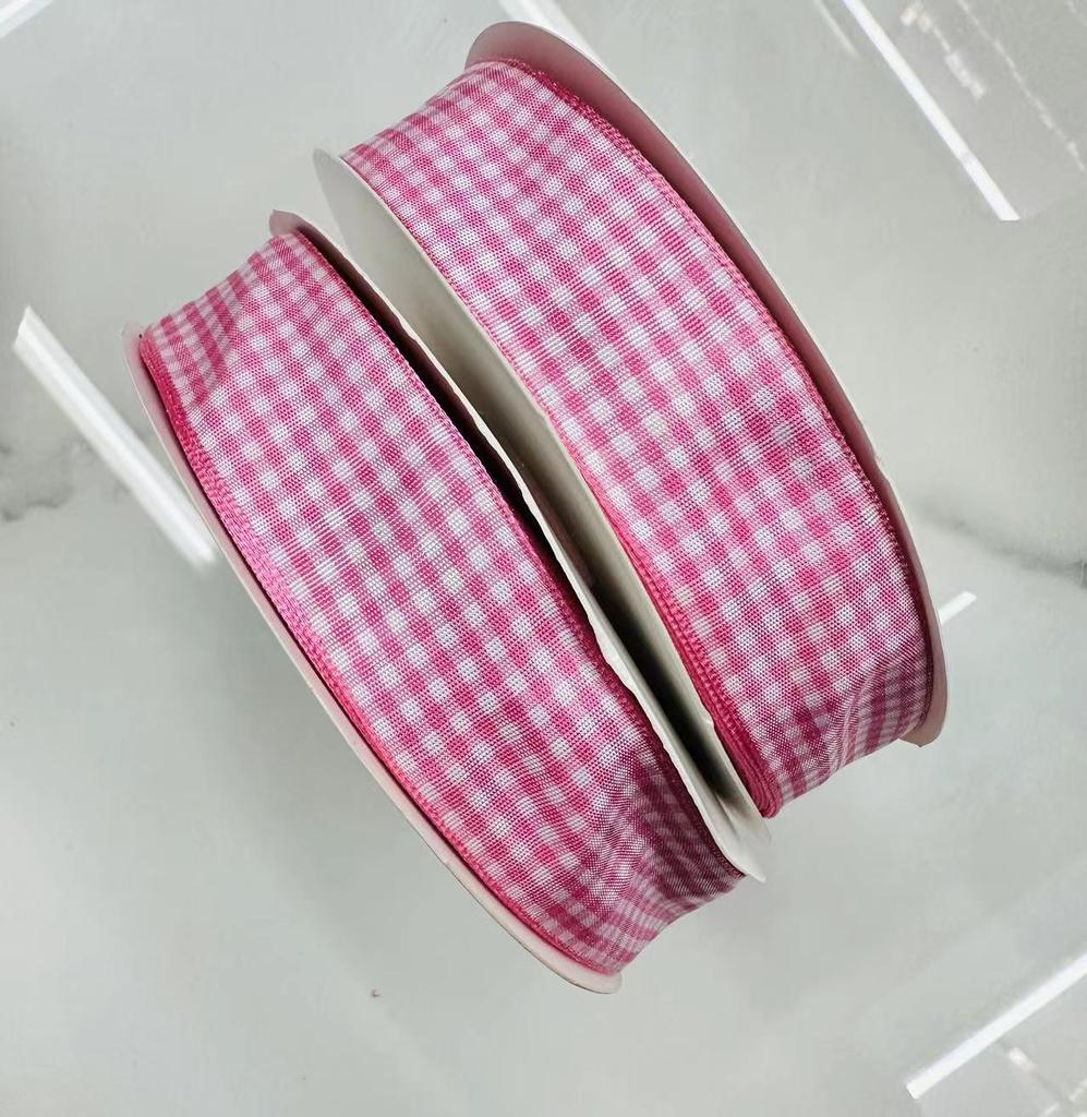Scottish Handmade 2.5cm Plaid Ribbon for DIY Hair and Clothing Accessories