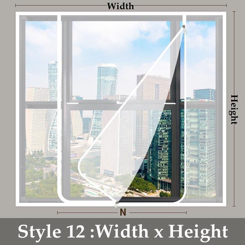 Transparent Window Winter Insulation Film Warm Double Layer Windproof Curtain With Zipper Self-Adhesive Heat Protection Film
