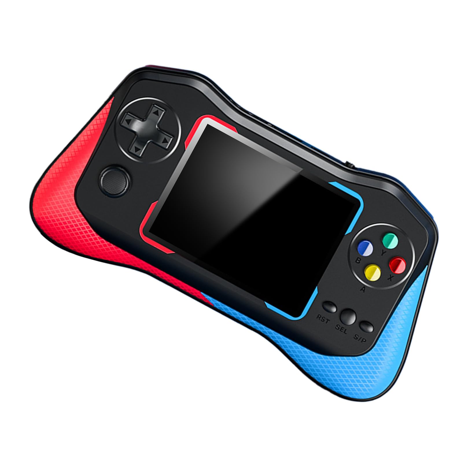 

Ongwan Retro Handheld Game Console, Clear Mini Handheld Game Console, Fun and Durable for Electronic Play (Red and Blue)