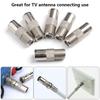10Pcs/lot Aerial Male Adapter Satellite Coax Connector F Female To TV Male Converter Practical Electrical Equipment Parts