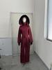 Giacca da sci in cotone con cappuccio e frange da donna Autunno/Inverno 2025 con cintura
