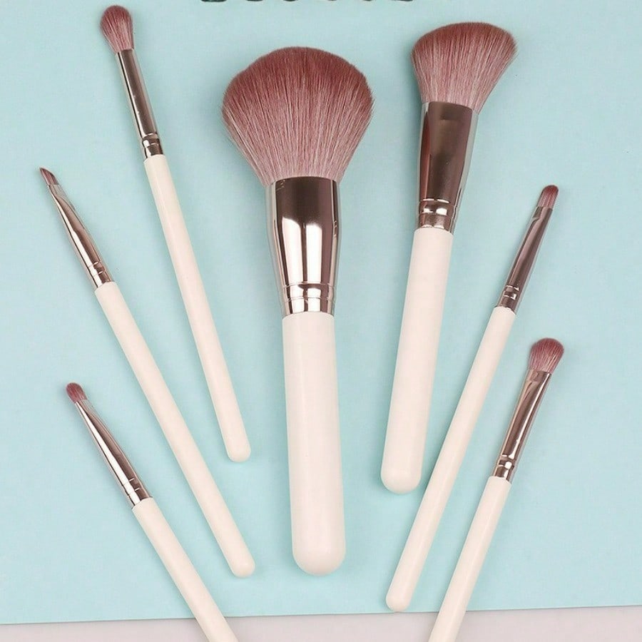 7Pcs Makeup Brushes Set, Beauty Tools, Soft Hair Loose Powder Brush, Eyeshadow Brush, Beginner Makeup Brush Set