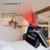 8190 LED Color Screen Projection Alarm Clock with Weather Station for Kids