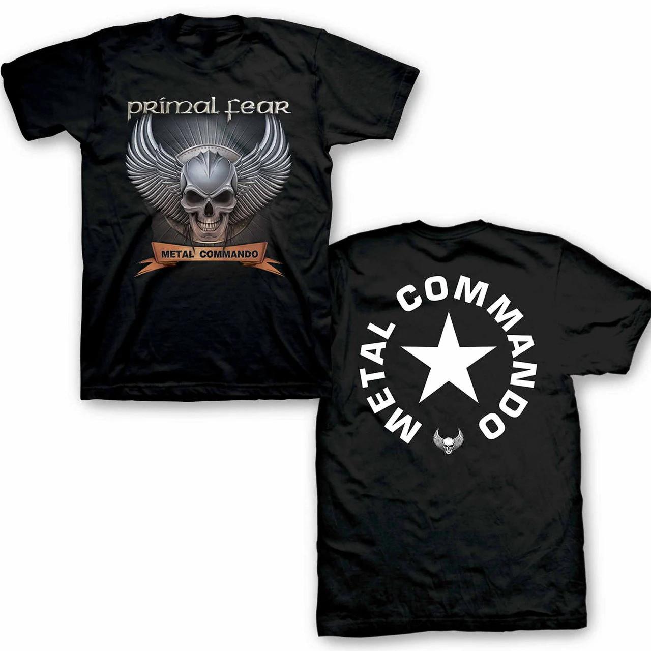 2 Sides PRIMAL FEAR Band Metal Kommando Heavy Cotton Black S-5XL T Shirt CM652 L