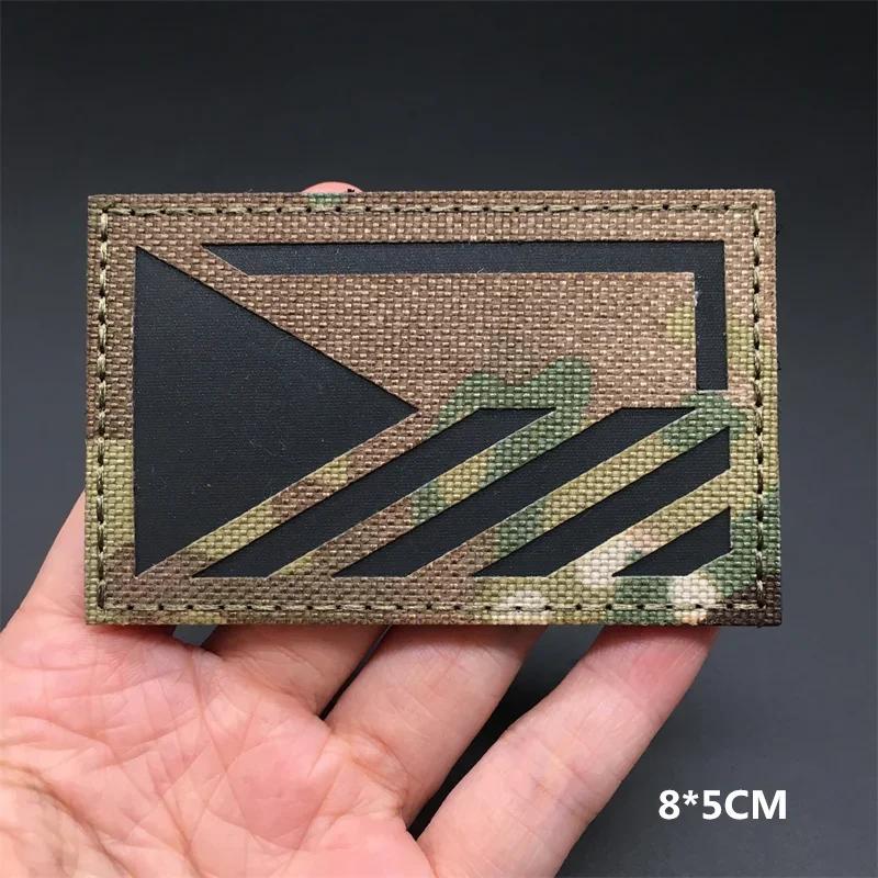 3D Multicam Nationalflaggen Aufnäher Ir Reflektierende Aufnäher Auf Kleidung Taktische Abzeichen Klettverschluss Lasergeschnittene Zubehörteile Diy Zubehör