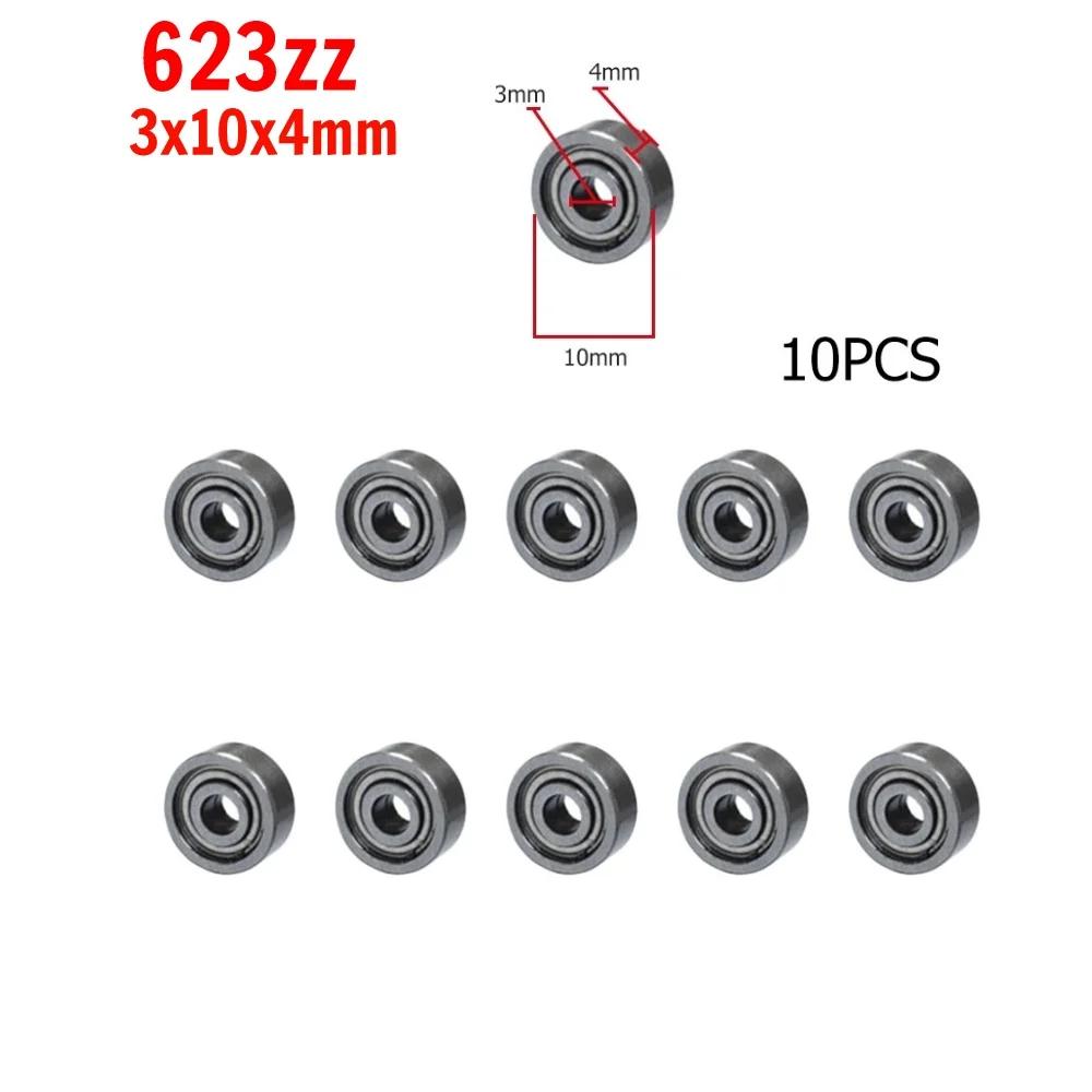 10pcs Miniature Bearings 685zz 608z 625ZZ Silent Small Bearing Deep Groove Mini Ball Bearing Carbon Steel for Skateboard Scooter
