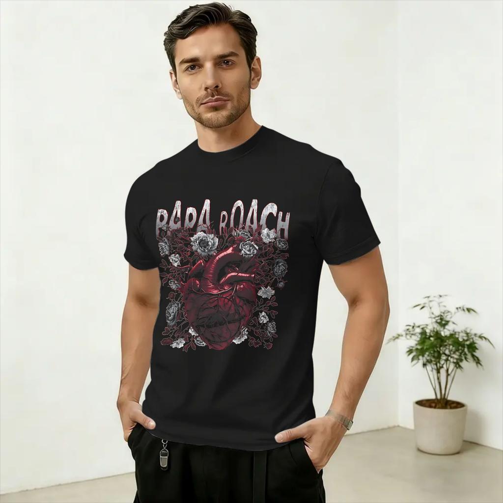 Papa Roach Band Infest Nu Metal Cotton TShirt For Unisex Summer Vintage TShirts O Neck Fashion Tee Shirt Oversized Hot Sale Tops