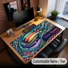 Fish Ocean Theme Custom Mouse Pad Personalized With Name Text Customized Desk Mat For Office Home Decor