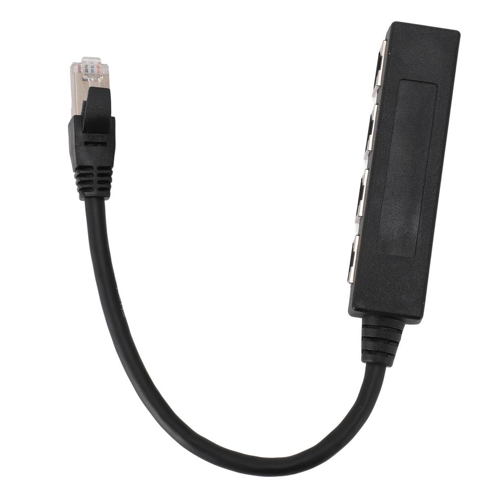 Ethernet Splitter Professional 1 to 4 Ports High Speed 100Mbps 1000Mbps RJ45 Network Splitter for