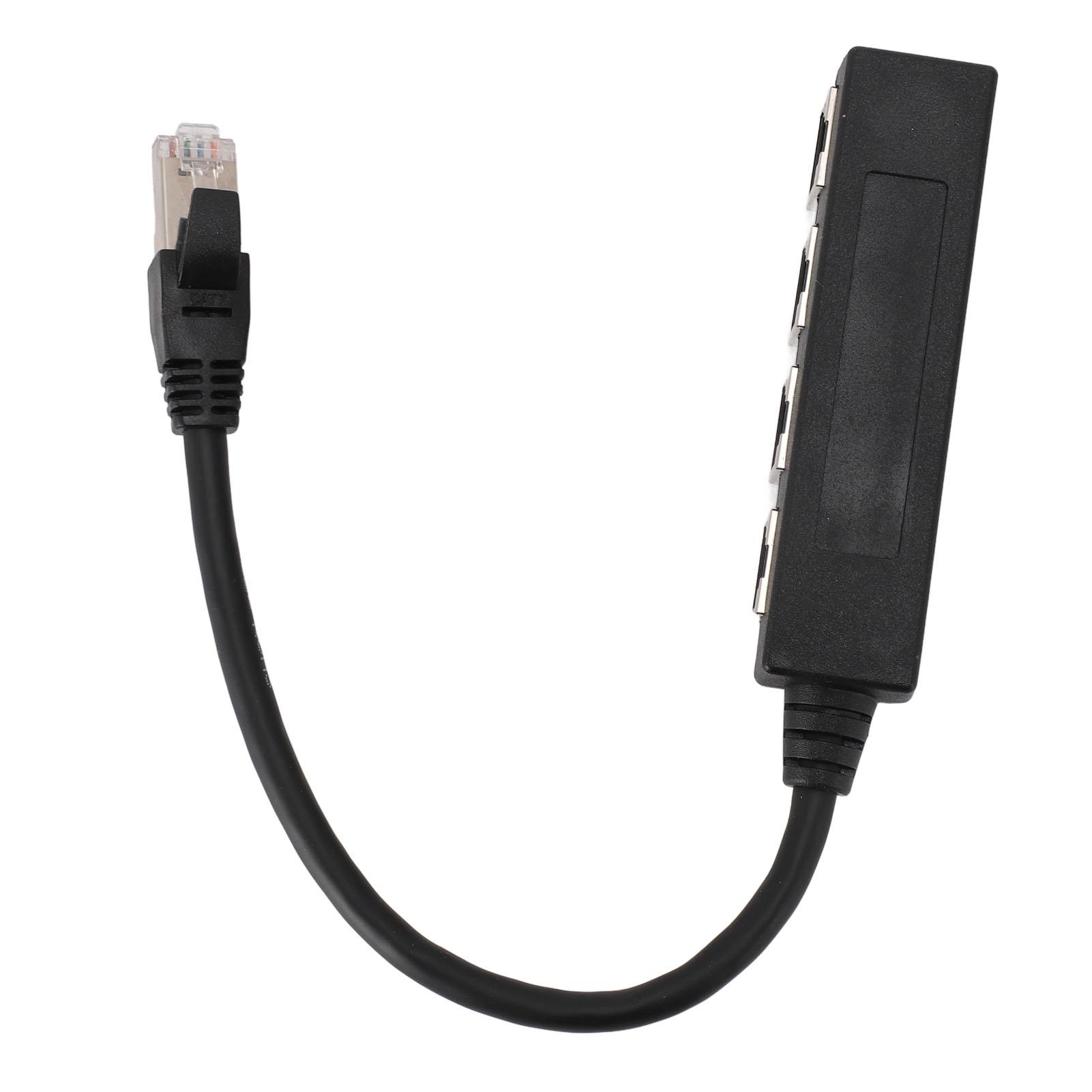 

Ethernet Splitter Professional 1 to 4 Ports High Speed 100Mbps 1000Mbps RJ45 Network Splitter for