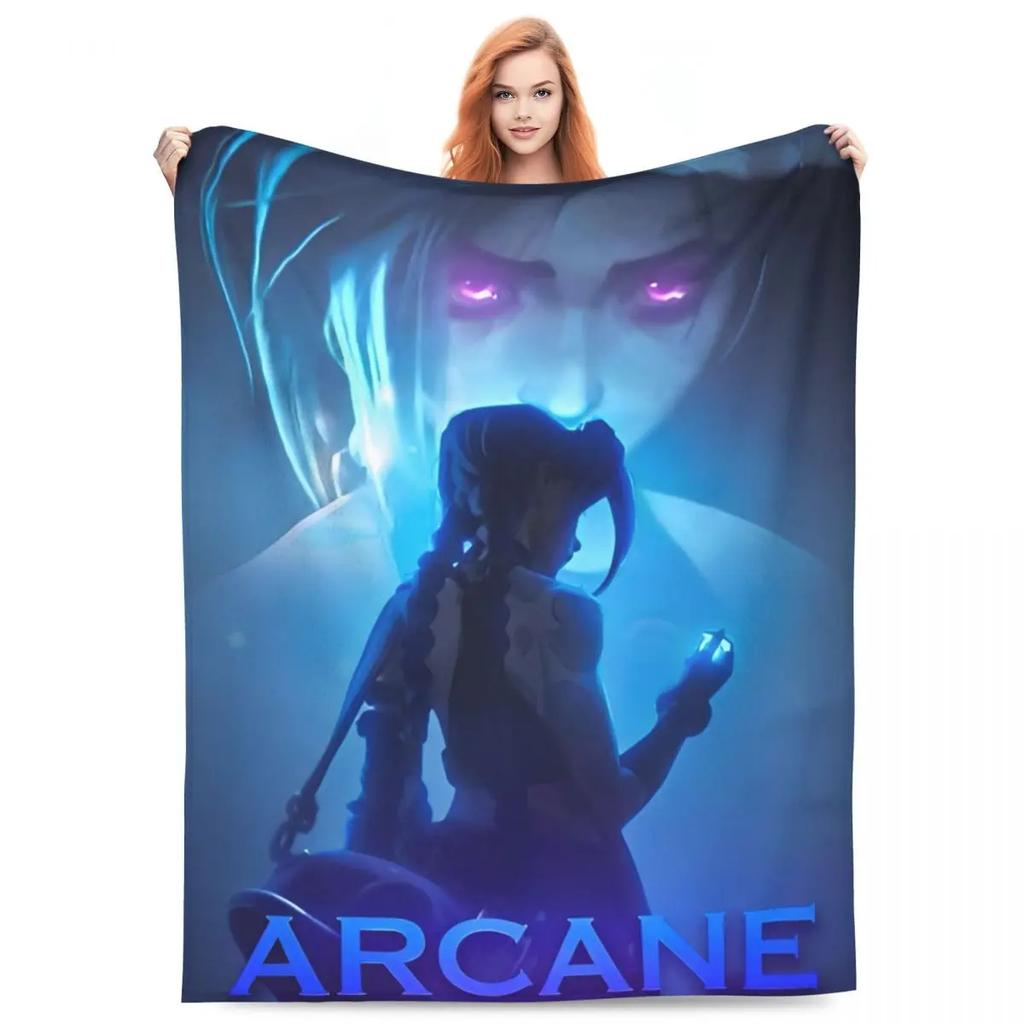Caitvi Arcane Blankets Action Adventure Wool Awesome Warm Throw Blankets for Chair Covering Sofa Decoration