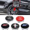 4pc 3D 54mm Car Emblem Wheel Hub Center Cap Badge Covers Auto Accessory For Ford Fiesta Mondeo Fusion Escape Edge Ecosport Focus