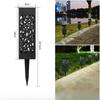 Waterproof Solar Lawn Lights Decorative Cutout Pattern LED Garden Lights Auto on Off Sensor Outdoor Landscape Lighting Pathways