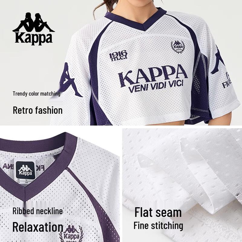 Kappa 2025 Summer Women's Breathable Sport Short-Sleeve T-shirt