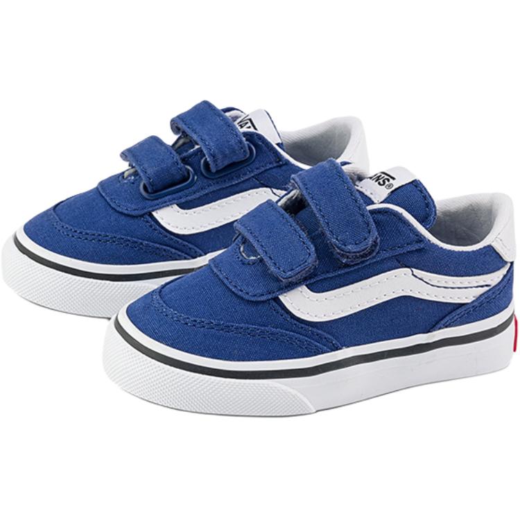 Vans Brooklyn LS V Active Sports Casual Series Comfortable Versatile Low-Top Walking Shoes Baby sneaker Navy VN000D7X5TU