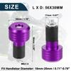 TUCKBOLD Motorcycle Handlebar End Plugs Aluminum Alloy 7/8" 22mm 30mm OD Fashionable | Front