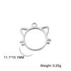 5pcs/lot Stainless Steel Pendants for Earring Necklace Bracelet Jewelry Making Cat Dog Bird Sun Moon Pentacle Gold Charms