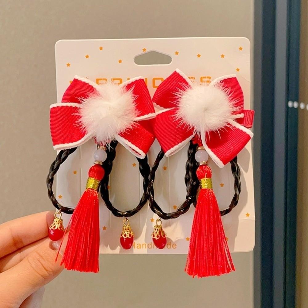 Bow Japanese Kimono Headwear Tassels New Year Bow Hairpin Masquerade Party