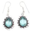 Swiss Blue Quartz Gemstone Jewelry Necklace Set 18-20''